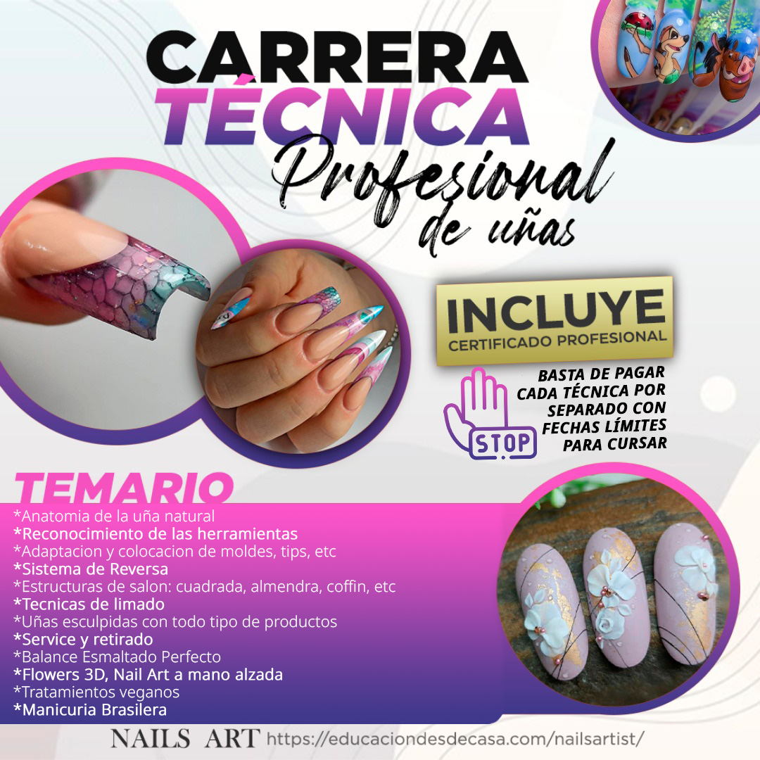 carrera de tecnica profesional de uñas